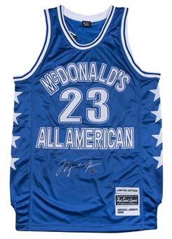 1980 Michael Jordan Signed McDonalds All-American Jersey (UDA COA) 